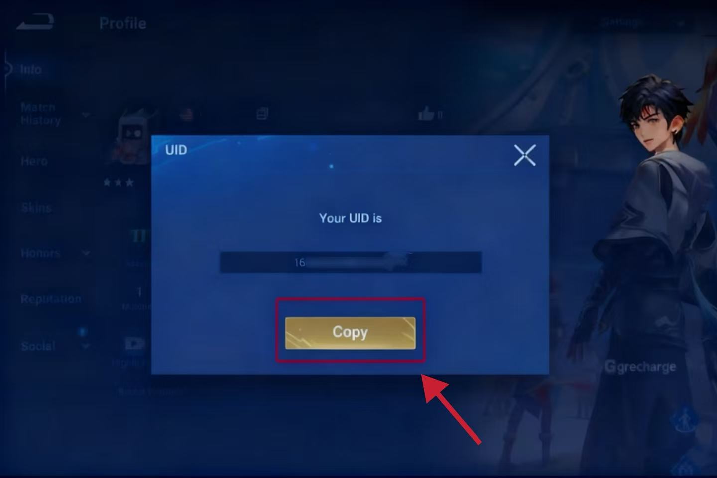 How to obtain the Honor of Kings UID in the game?