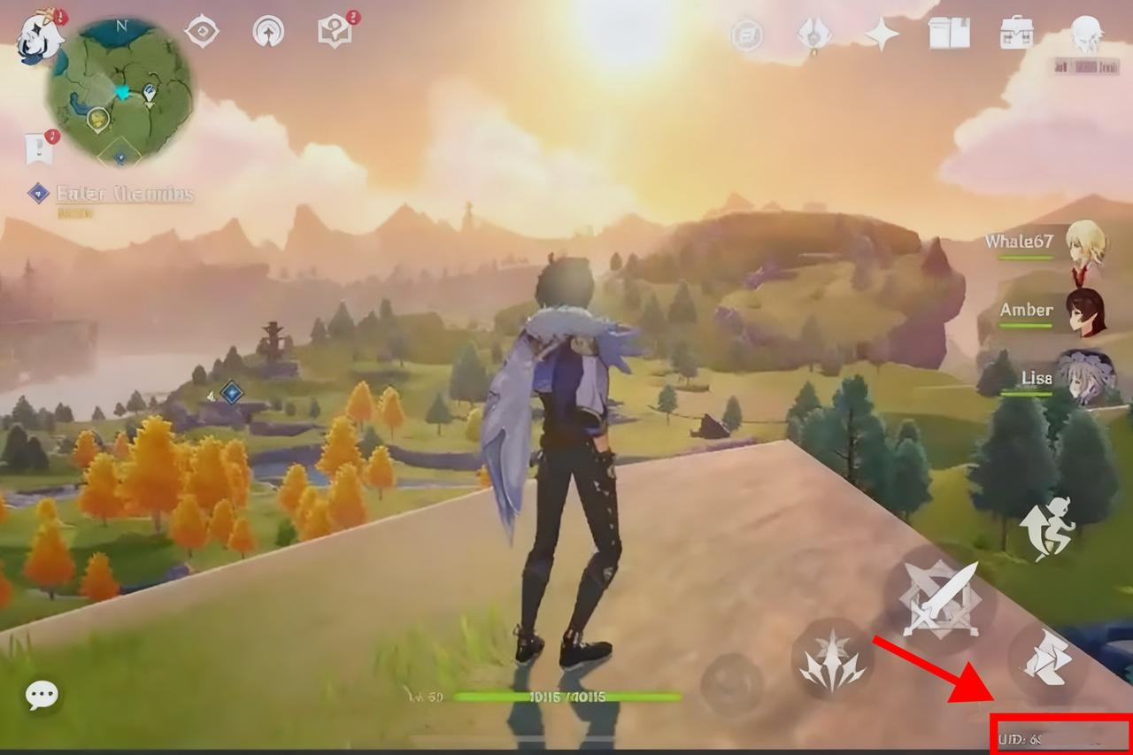 How to obtain the Genshin Impact UID in the game?